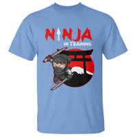 Ninja T Shirt In Training Cool Warrior Kids Boy Man Ninjutsu - Wonder Print Shop