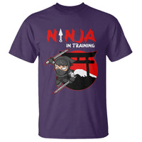 Ninja T Shirt In Training Cool Warrior Kids Boy Man Ninjutsu - Wonder Print Shop