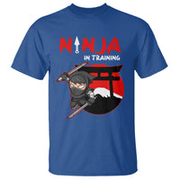 Ninja T Shirt In Training Cool Warrior Kids Boy Man Ninjutsu - Wonder Print Shop