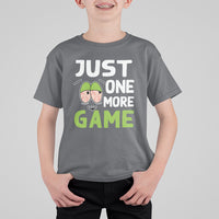 Funny Video Gamer T Shirt For Kid Just One More Game Kids Boys Man - Wonder Print Shop