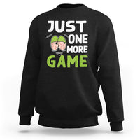Funny Video Gamer Sweatshirt Just One More Game Kids Boys Man - Wonder Print Shop