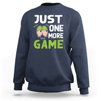 Funny Video Gamer Sweatshirt Just One More Game Kids Boys Man - Wonder Print Shop