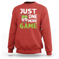 Funny Video Gamer Sweatshirt Just One More Game Kids Boys Man - Wonder Print Shop