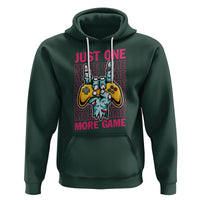 Funny Video Gamer Hoodie Just One More Game Skeleton Kids Boys Man - Wonder Print Shop