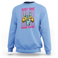 Funny Video Gamer Sweatshirt Just One More Game Skeleton Kids Boys Man - Wonder Print Shop