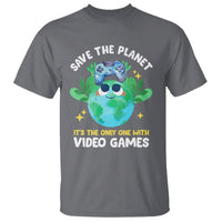 Earth Day T Shirt Save the Planet It's the Only One With Video Games Funny Gamer - Wonder Print Shop