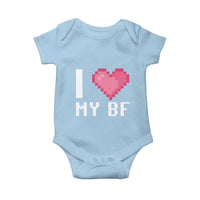 Funny Girlfriend Baby Onesie I Love My BF Boyfriend Valentines