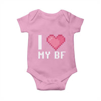 Funny Girlfriend Baby Onesie I Love My BF Boyfriend Valentines