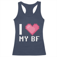 Funny Girlfriend Racerback Tank Top I Love My BF Boyfriend Valentines
