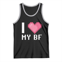 Funny Girlfriend Tank Top I Love My BF Boyfriend Valentines