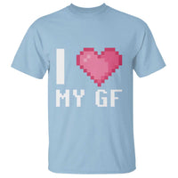 Funny Boyfriend T Shirt I Love My GF Girlfriend Valentines
