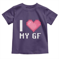 Funny Boyfriend Toddler T Shirt I Love My GF Girlfriend Valentines