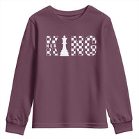 Her King Chess Couple Matching Youth Sweatshirt