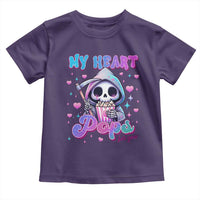Funny Valentine's Day Toddler T Shirt My Heart Pops For You Cute Death Grim Popcorn