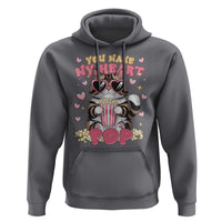 Funny Valentine's Day Hoodie You Make My Heart Pop Cute Cat Popcorn