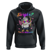 Funny Single You're Welcome Hoodie Rainbow LGBT Cupid
