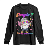 Funny Single You're Welcome Long Sleeve Shirt Rainbow LGBT Cupid