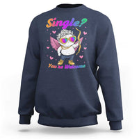Funny Single You're Welcome Sweatshirt Rainbow LGBT Cupid