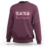 Valentine's Day Dog Lover Sweatshirt Furever Woof You Paw XO