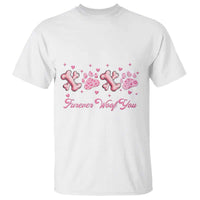 Valentine's Day Dog Lover T Shirt Furever Woof You Paw XO