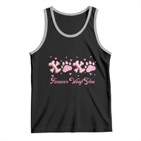 Valentine's Day Dog Lover Tank Top Furever Woof You Paw XO
