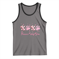 Valentine's Day Dog Lover Tank Top Furever Woof You Paw XO