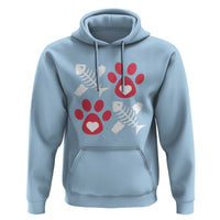 Valentine's Day Cat Lover Hoodie Cute Kitten Paw XO