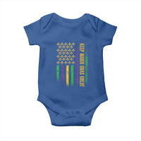 Keep Mardi Gras Great Baby Onesie American Flag Fleur De Lis