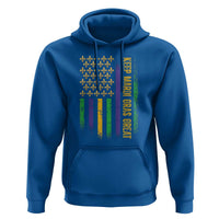 Keep Mardi Gras Great Hoodie American Flag Fleur De Lis