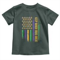 Keep Mardi Gras Great Toddler T Shirt American Flag Fleur De Lis