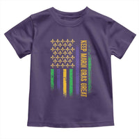 Keep Mardi Gras Great Toddler T Shirt American Flag Fleur De Lis