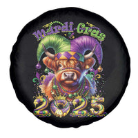 Mardi Gras 2025 Spare Tire Cover Cow Jester Outfit
