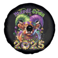 Mardi Gras 2025 Spare Tire Cover Cow Jester Outfit