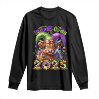 Mardi Gras 2025 Long Sleeve Shirt Cow Jester Outfit