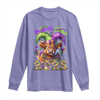 Mardi Gras 2025 Long Sleeve Shirt Cow Jester Outfit