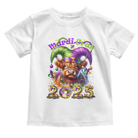 Mardi Gras 2025 Toddler T Shirt Cow Jester Outfit