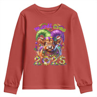 Mardi Gras 2025 Youth Sweatshirt Cow Jester Outfit