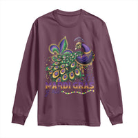 Mardi Gras Long Sleeve Shirt Its Mardi Gras Y'all Peacock Costume