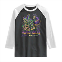 Mardi Gras Raglan Shirt Its Mardi Gras Y'all Peacock Costume