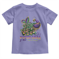 Mardi Gras Toddler T Shirt Its Mardi Gras Y'all Peacock Costume