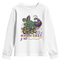 Mardi Gras Youth Sweatshirt Its Mardi Gras Y'all Peacock Costume