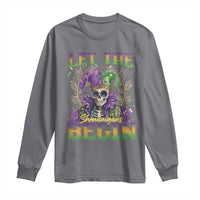 Mardi Gras Long Sleeve Shirt Let The Shenanigans Begin Skeleton Jester Costume