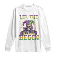 Mardi Gras Long Sleeve Shirt Let The Shenanigans Begin Skeleton Jester Costume