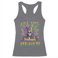 Mardi Gras Racerback Tank Top Let The Shenanigans Begin Skeleton Jester Costume