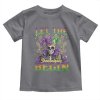 Mardi Gras Toddler T Shirt Let The Shenanigans Begin Skeleton Jester Costume