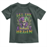 Mardi Gras Toddler T Shirt Let The Shenanigans Begin Skeleton Jester Costume
