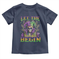 Mardi Gras Toddler T Shirt Let The Shenanigans Begin Skeleton Jester Costume