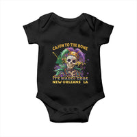 Louisiana Mardi Gras Baby Onesie Cajun To The Bone Skeleton Jester Costume