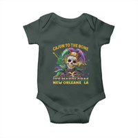 Louisiana Mardi Gras Baby Onesie Cajun To The Bone Skeleton Jester Costume