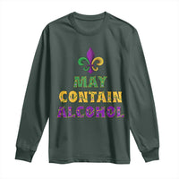 Funny Mardi Gras Party Long Sleeve Shirt May Contain Alcohol Drinking Team